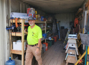 A man standing in a room