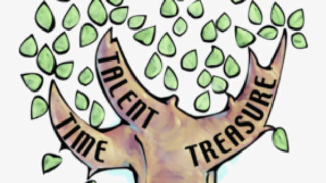A close up of a logo