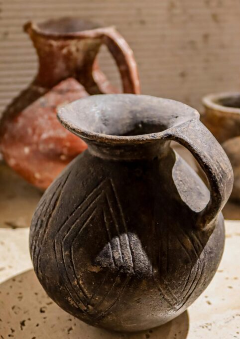 two ancient wine jugs