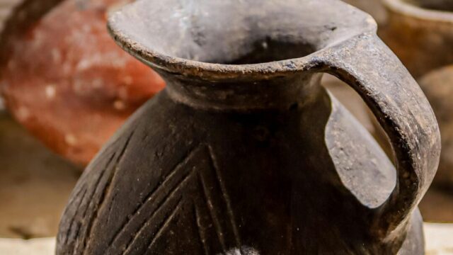 two ancient wine jugs