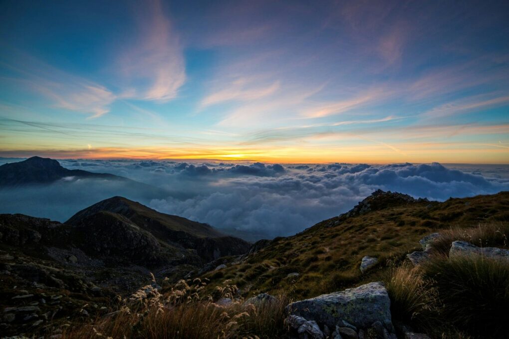 a mountaintop