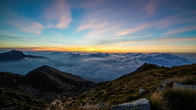 a mountaintop