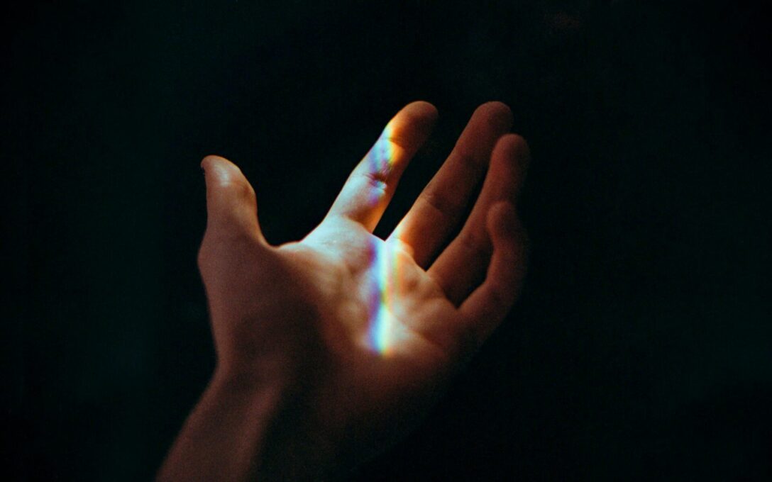 an outstretched hand