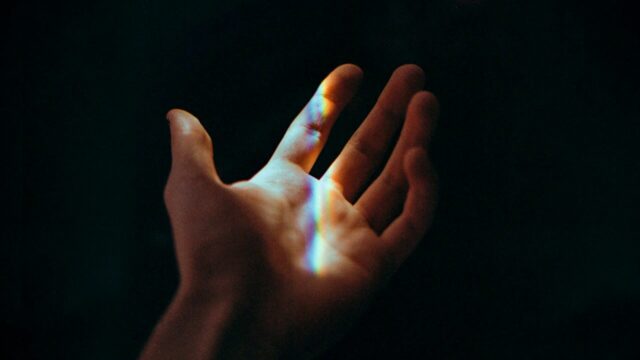 an outstretched hand